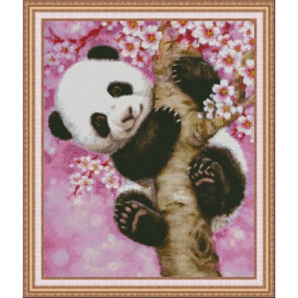 Панда на сакуре