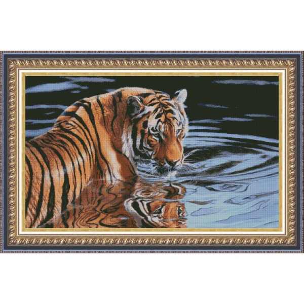 Тигр отражение 